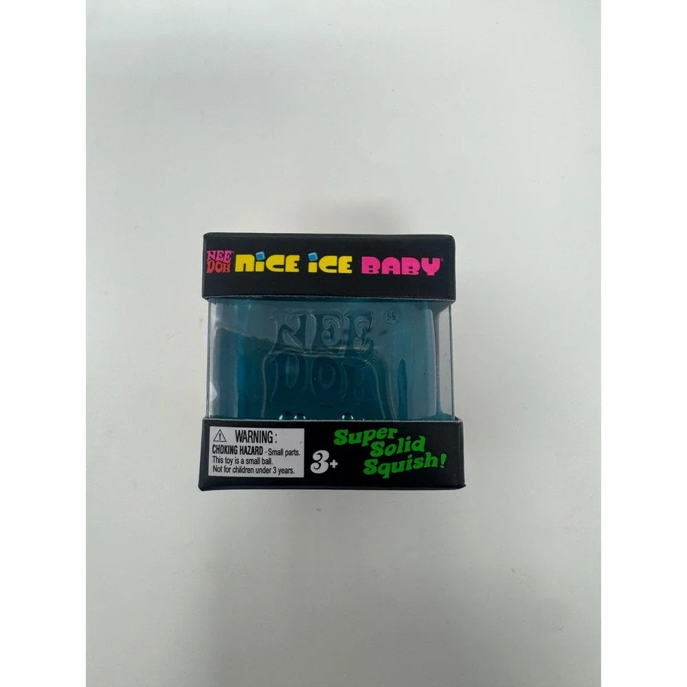 NeeDoh Nice Ice Baby Cube Fidget Squish Toy Nee Doh Mini Squeeze Ball NEW